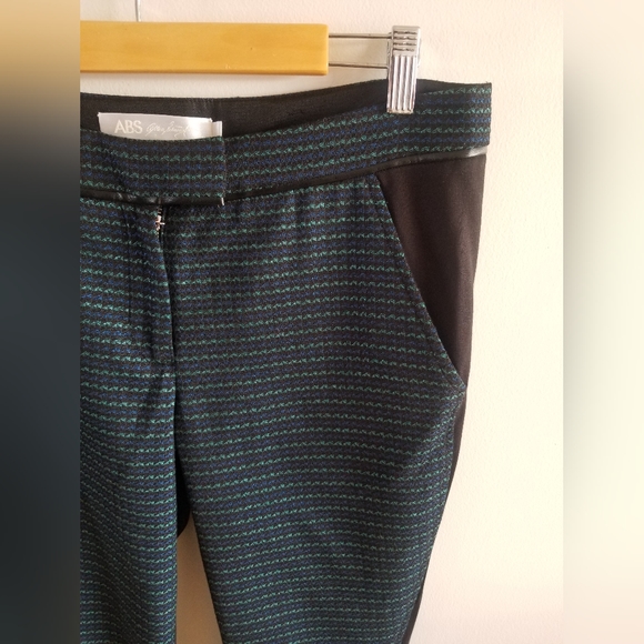 ABS Trouser Black with Green & Blue Metalic Pattern - size 8 - Picture 8 of 11